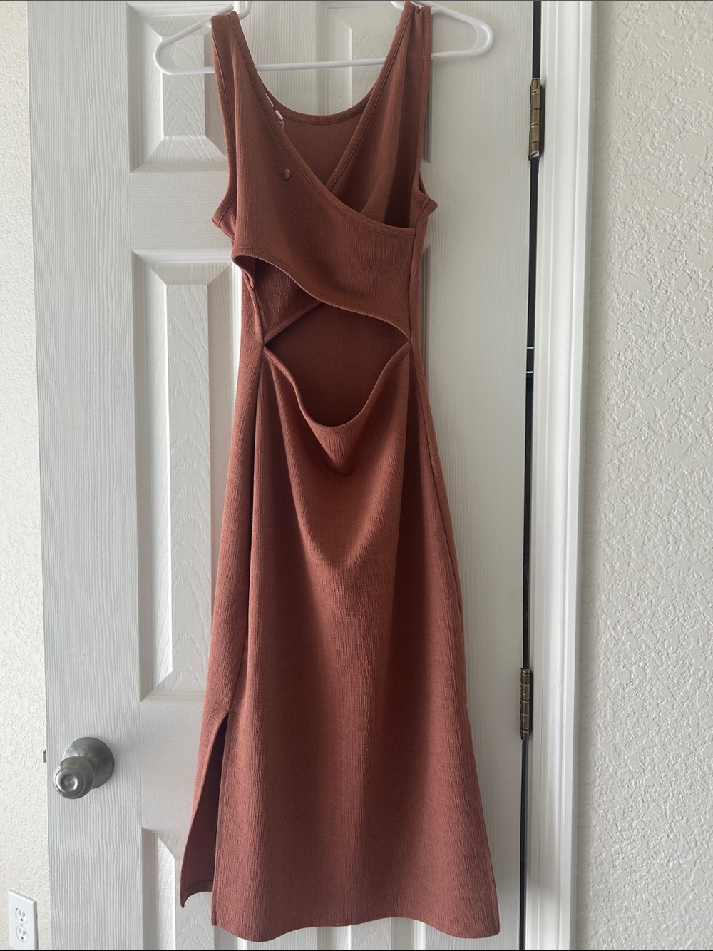 Roxy Tank Maxi Dress in Dusty Rose-XS - Picture 2 of 4